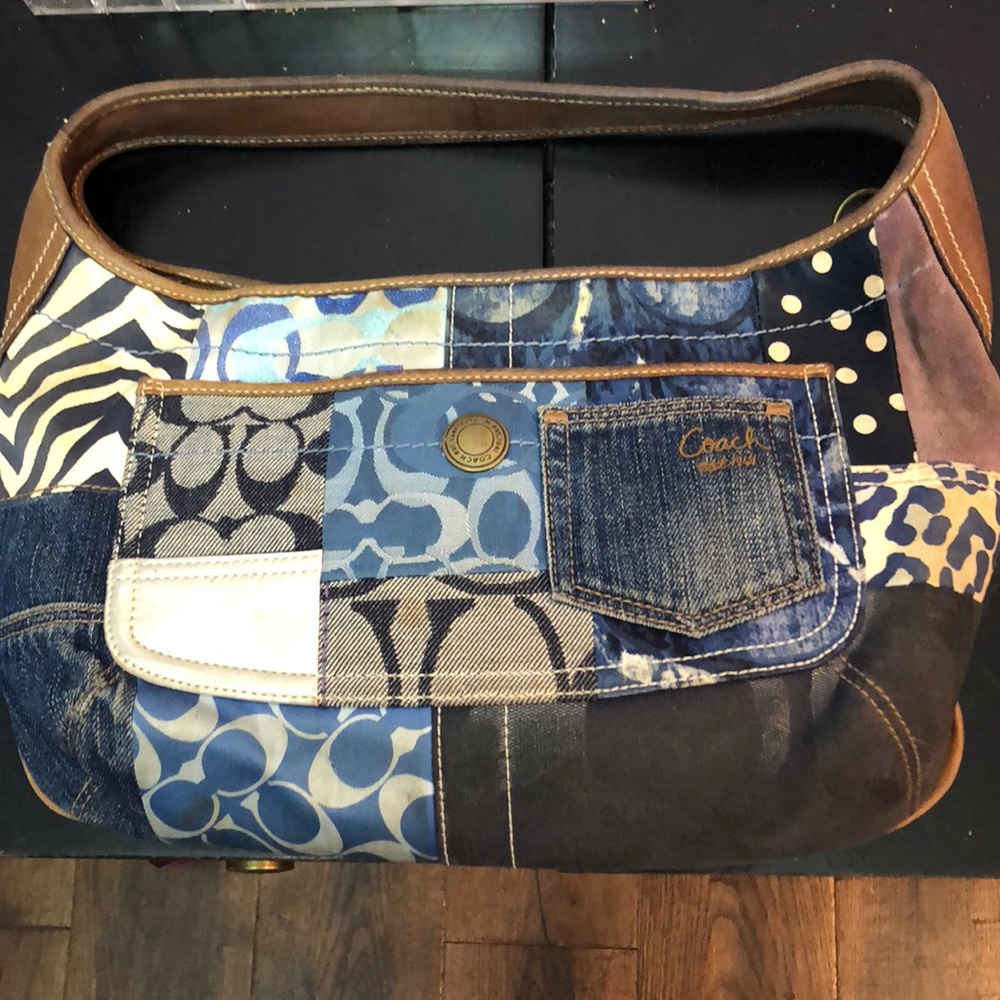 Coach denim bag